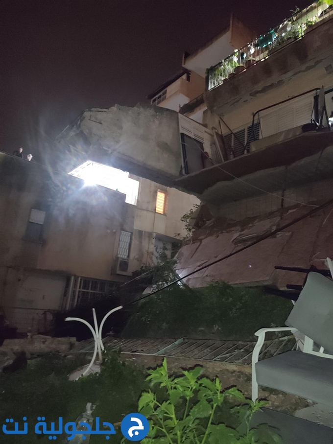 انهيار شرفه منزل في حيفا دون اصابات